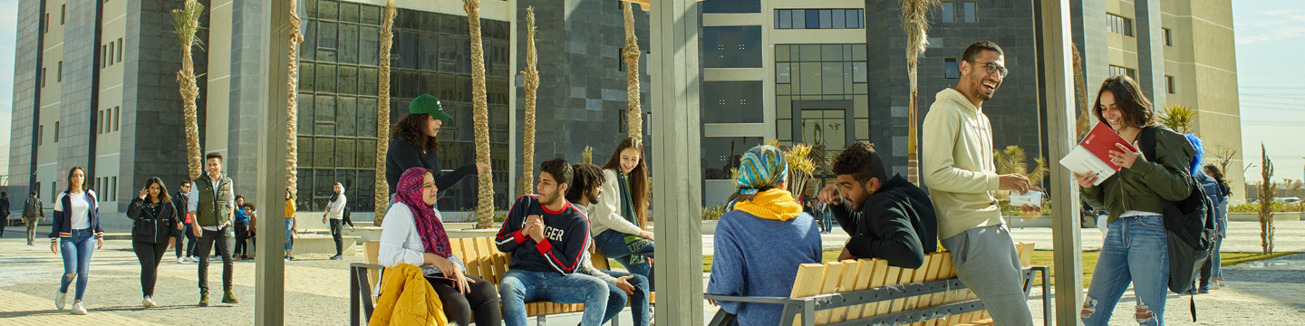 Students study at ͯŮ's Cairo Campus